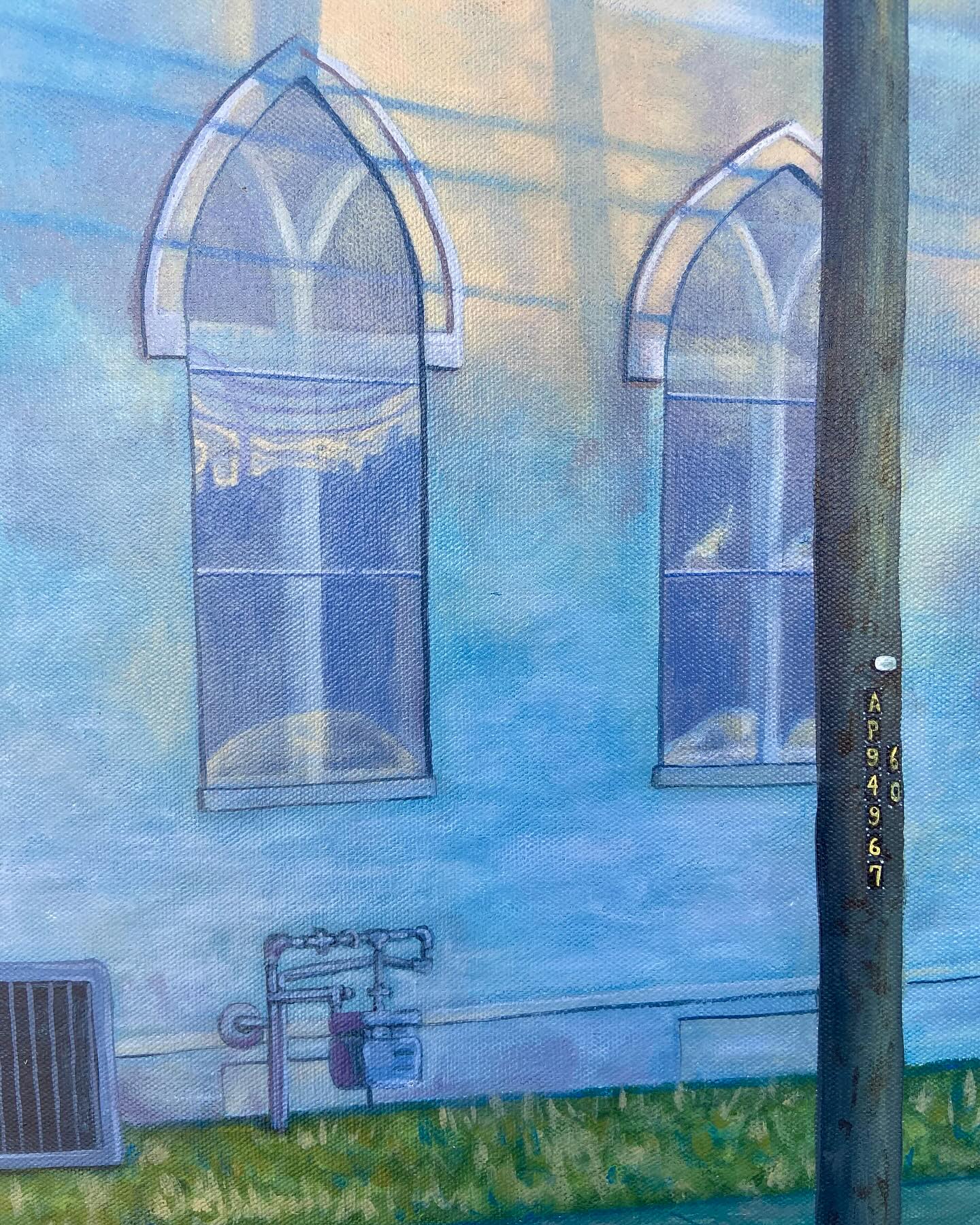 Just a little detail from my last post and a reminder that you’ve got 1 week left to see “Point of View” at Highland Galerie here in Columbus! 

“Eventide” (detail)
18 x 24 
acrylic on canvas

#detailshot #acrylicpainting #reflections